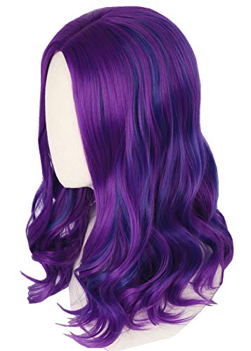 Topcosplay Purple Mixed Blue Wig for Kids Girls