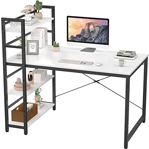 Topfurny 47-inch Computer Desk with Shelves