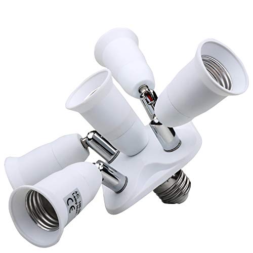 Toplimit 5-in-1 Light Socket Splitter