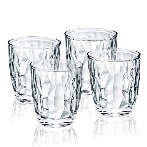 Topsky Transparent Drinking Glasses Set