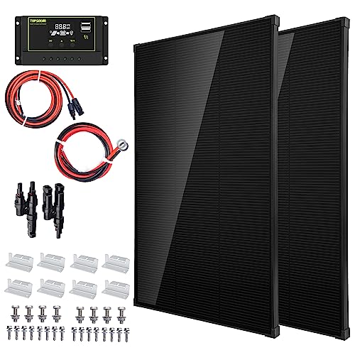 Topsolar Solar Panel Kit 340W - Off Grid System for Homes, RVs, Boats