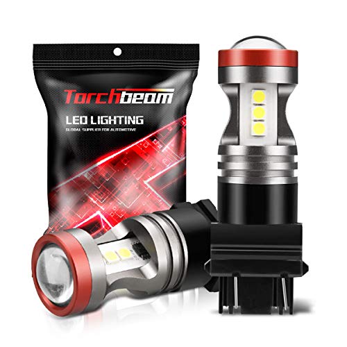 Torchbeam 3157 LED Bulbs: 3600LM, Projector Fit 3156 3057 4157, Xenon White