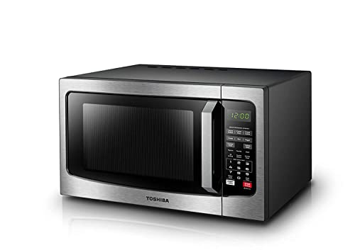 TOSHIBA EM131A5C-SS Countertop Microwave Oven - Stylish and Practical