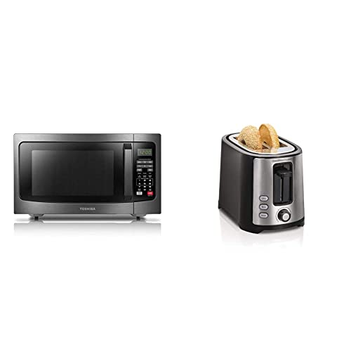 Toshiba Microwave Oven & Hamilton Beach Toaster
