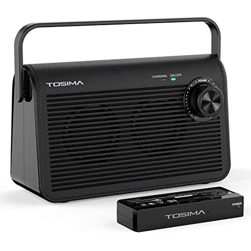 Tosima TV-9000 Wireless TV Speaker for Hard of Hearing, 30M Range