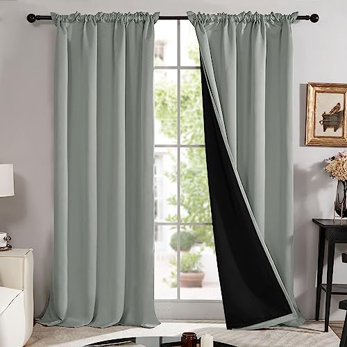 Total Blackout Curtains with Rod Pocket