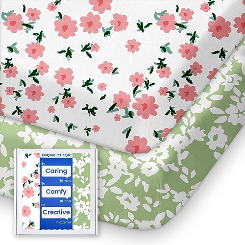 TotBasic Pack N Play Sheets - Soft, Stretchy, and Adorable