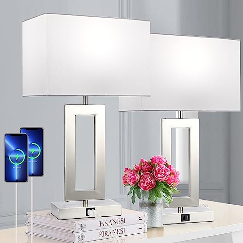 Touch Control Table Lamps with USB Ports
