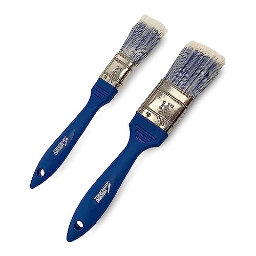 Touch Up Cup Paint Brushes: Premium House Painting Set - Pack of 2