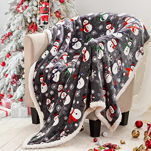 Touchat Sherpa Christmas Throw Blanket