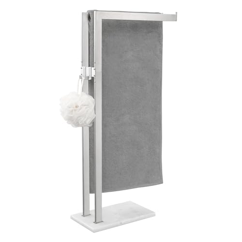 Towel Drying Rack with Heavy Marble Base