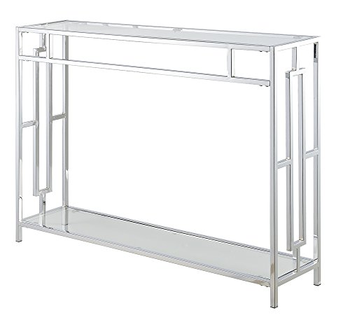 Town Square Chrome Console Table