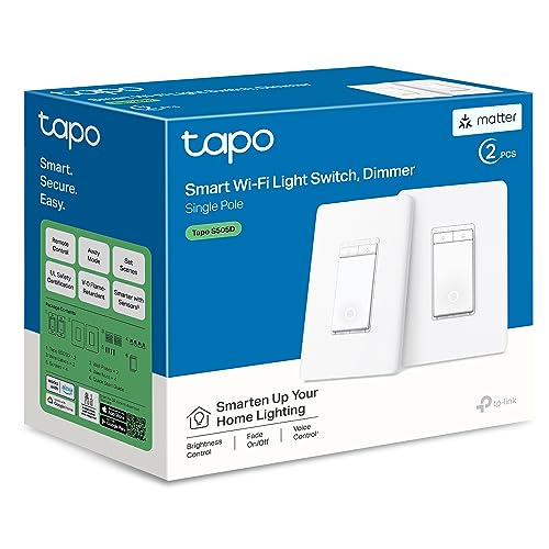 TP-Link Tapo S505D Smart Dimmer Switch: Voice Control & Timer Schedule
