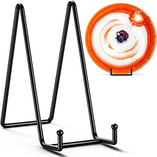TR-LIFE 10 Inch Large Plate Stands - Metal Plate Holder Stand + Picture Frame Holder Stand + Small Easels