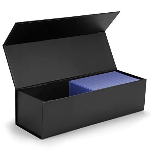 Toploader Trading Card Storage Case, 2 Row Magnetic Flip Box w/ Divider  Holders