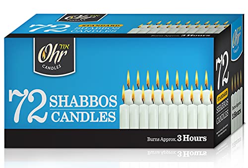 Traditional Shabbos Candles - 72 Ct.