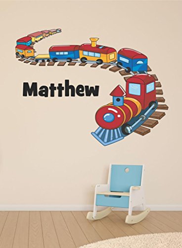 Train Personalized Custom Name Wall Decal