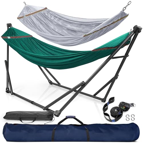 Tranquillo Adjustable Foldable Hammock Set with Stand and Accessories