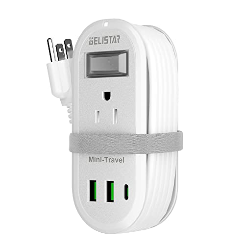 Travel Power Strip with USB Outlet