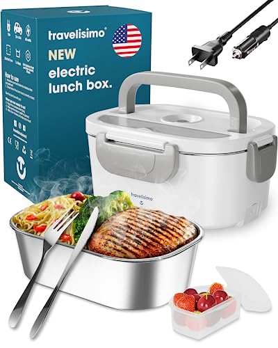 TRAVELISIMO Elec Lunch Box Food Heater - On-The-Go Warm Meals