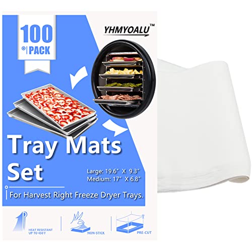 Disposable Tray Mats for Harvest Right Freeze Dryer (100 Pack)