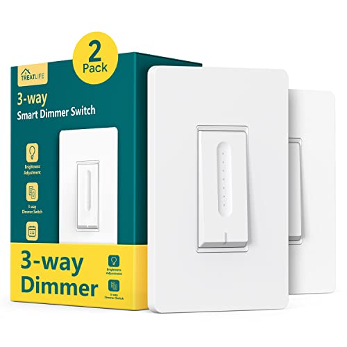 TREATLIFE 3 Way Smart Dimmer Switch 2 Pack