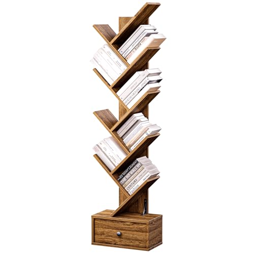 Tree Bookshelf with Drawer