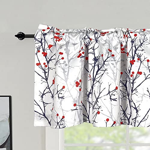 Tree Branches Red Cherry Valances