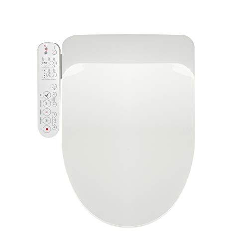 TREVI Bidet Toilet Seat - Sleek Design, Warm Air Dryer, Rear & Front Wash