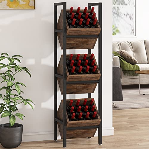 Tribesigns 3 Tier Wooden Wine Rack Stand