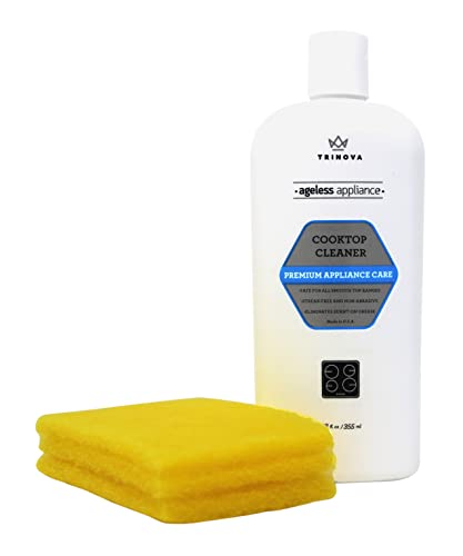 TriNova Cooktop Cleaner and Scrubbing Pads