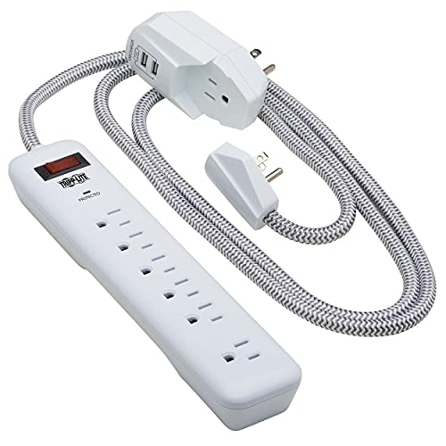 Tripp Lite 7-Outlet Surge Protector with 2 USB Ports