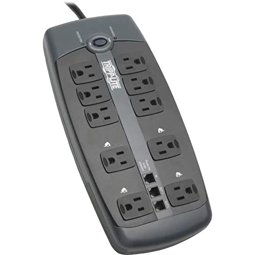 10-Outlet Surge Protector with Telephone Protection by Tripp Lite