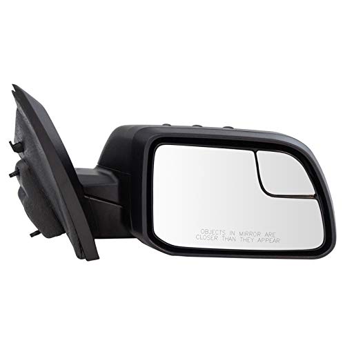 TRQ Mirror Power with Spotter Textured Black for 11-14 Ford Edge