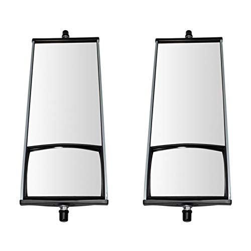 TRQ West Coast Mirror Manual 16x6.5 Inch Aluminum Convex Glass Pair Set