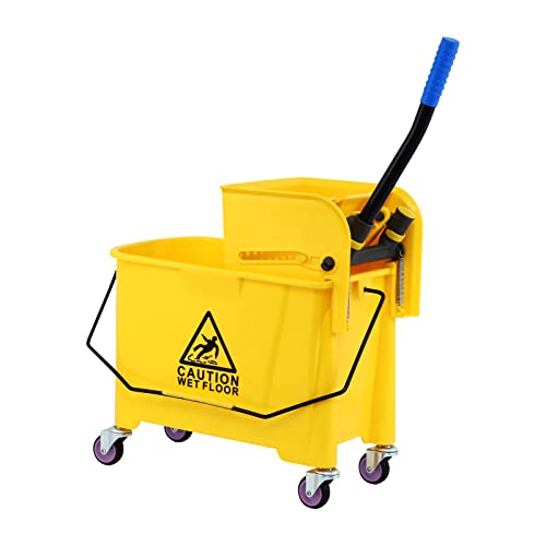 TryE Industrial Mop and Bucket with Wringer Set