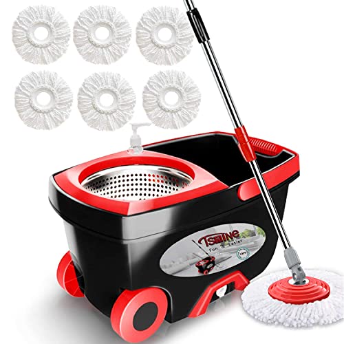 Tsmine Spin Mop Bucket Floor Cleaning