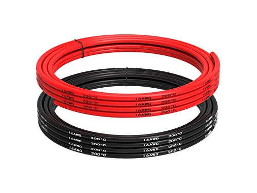 10 ft 16 AWG Silicone Electrical Wire - High Temp Resistant