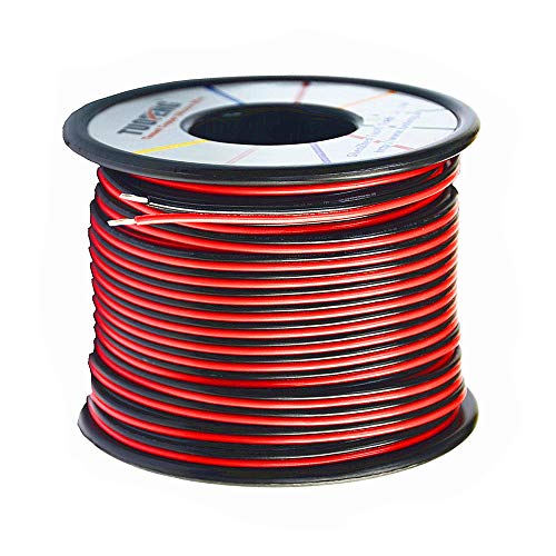 TUOFENG 20AWG Electrical Wire 100 ft Red Black Hookup Wire