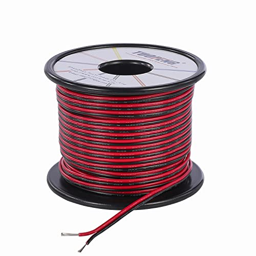 TUOFENG 22awg 100ft 2 Pin Extension Cable for Single Colour LED Strips
