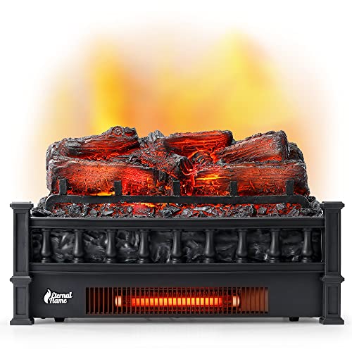 TURBRO Eternal Flame Electric Fireplace Log Heater