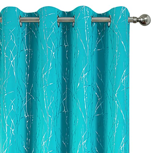 Turquoise Blackout Curtains by Tony's Collection