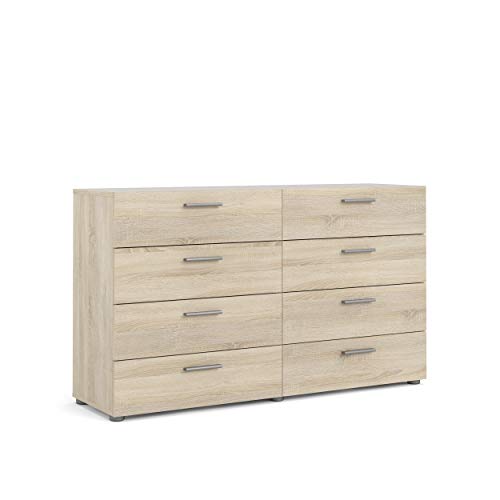Tvilum 8 Drawer Double Dresser, Oak