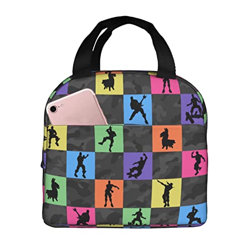 Tvmpkix Kids Lunch Bag - Insulated Cooler Tote Bag for Work and Travel