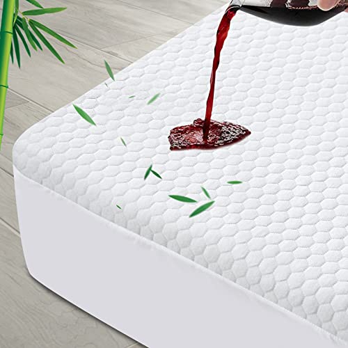 Twin Mattress Protector Waterproof Cooling Twin Size Mattress Cover