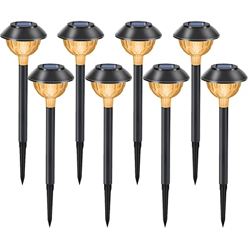 TWINSLUXES 8 Pack Solar Path Lights for Outdoor Garden Decoration