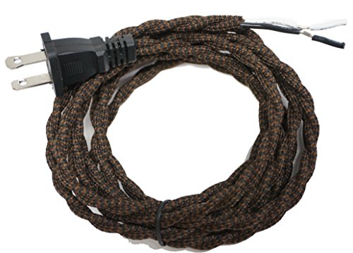 Twisted Rayon Cloth Covered Electric Lamp Cord