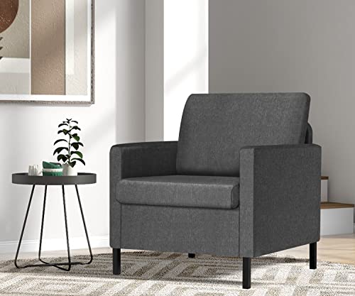 TYBOATLE Modern Upholstered Linen Fabric Sofa Chair