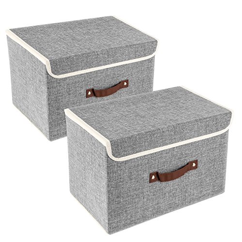 TYEERS Foldable Storage Boxes with Lids - Organize with Style