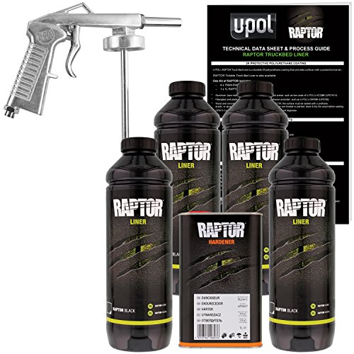 U-POL Raptor Black Urethane Spray-On Truck Bed Liner Kit